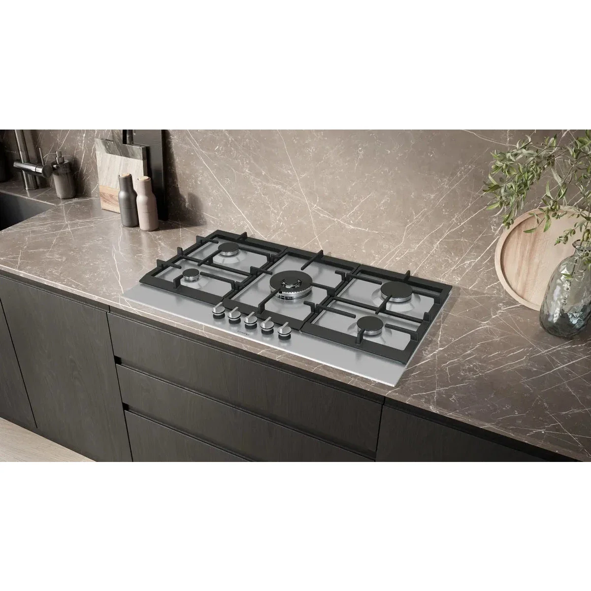 Siemens iQ500 5 Burners Built-in Gas Hob 90cm, Stainless steel, EC9A5RI90M - Image 4