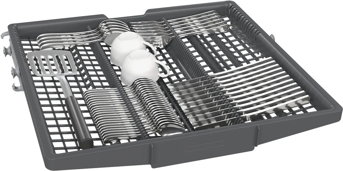 Siemens iQ500 Home Connect Dishwasher, 14 Place Setting, Black Glass, SN23HB62MT - Image 6