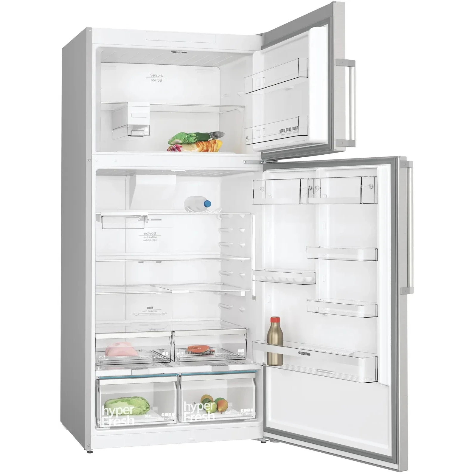 Siemens iQ500 Top Freezer Refrigerator, 641L, Wi-Fi, Stainless steel, KD86NHIE0M - Image 2