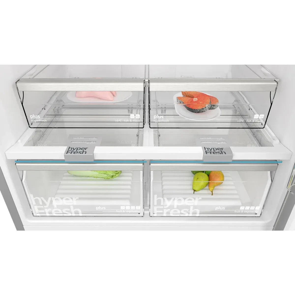 Siemens iQ500 Top Freezer Refrigerator, 641L, Wi-Fi, Stainless steel, KD86NHIE0M - Image 5