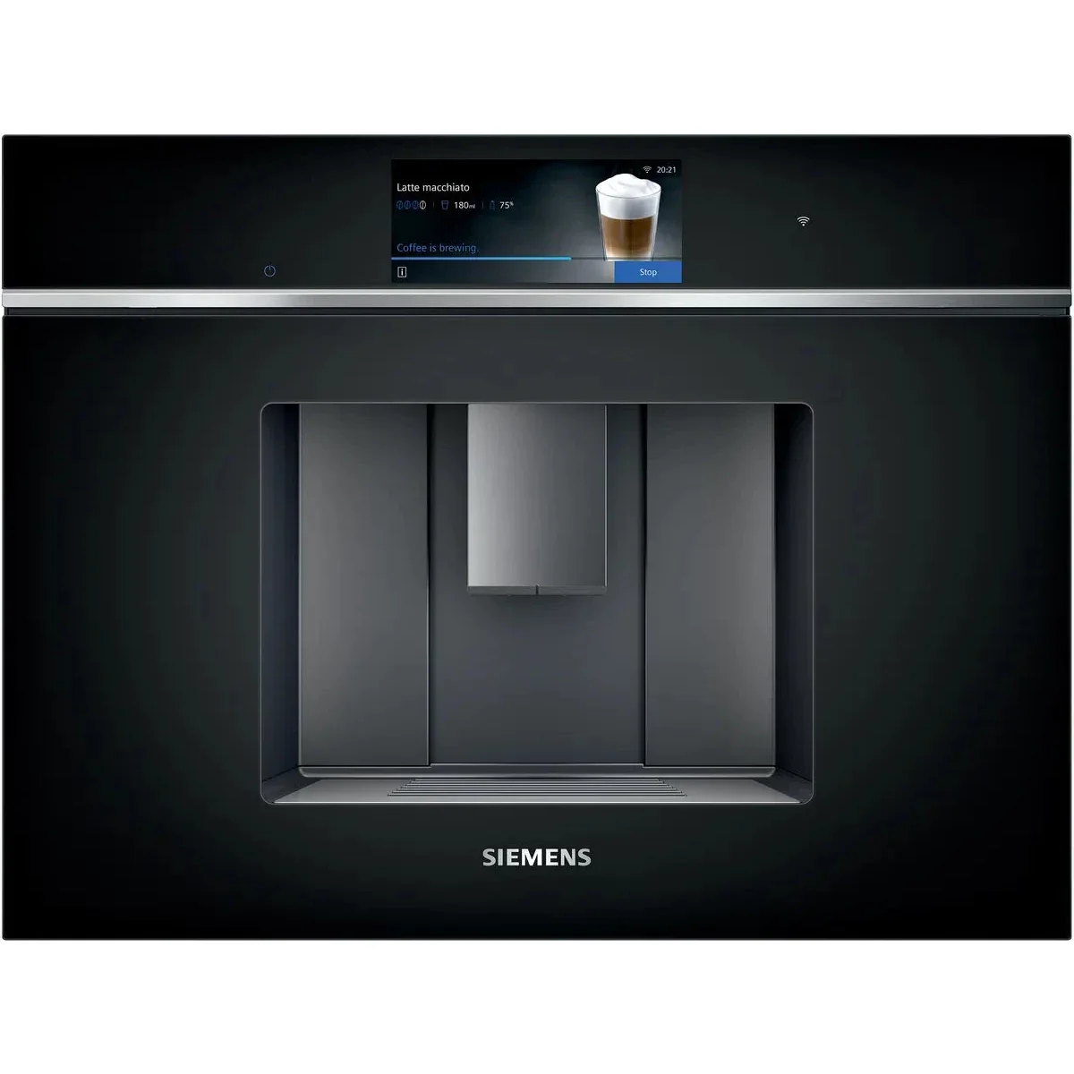 Siemens iQ700 Built-In Fully Automatic Coffee Machine, 1600W, Wi-Fi, Black, CT718L1B0