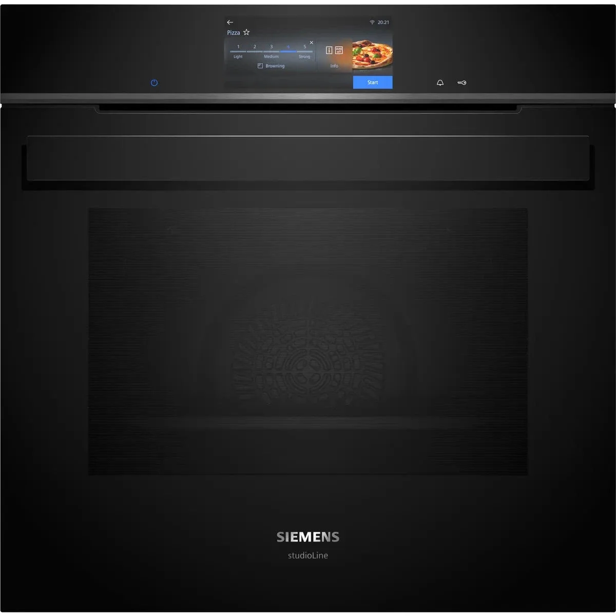 Siemens iQ700 Built-in Oven with Steam function, 60 x 60 cm, Wi-Fi, Black, HS958GED1B