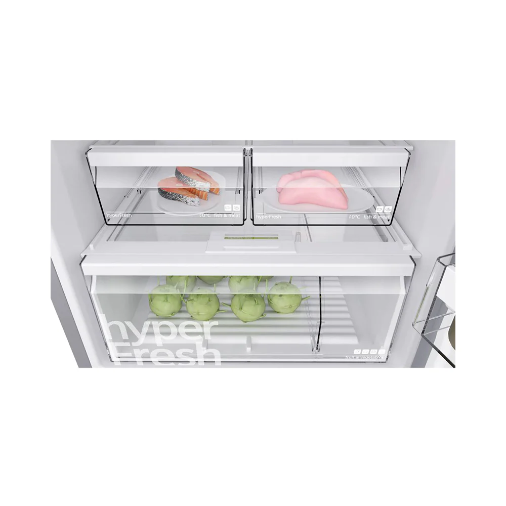 Siemens Top Mount Refrigerator 522L Silver KD56NXL31M - Image 4