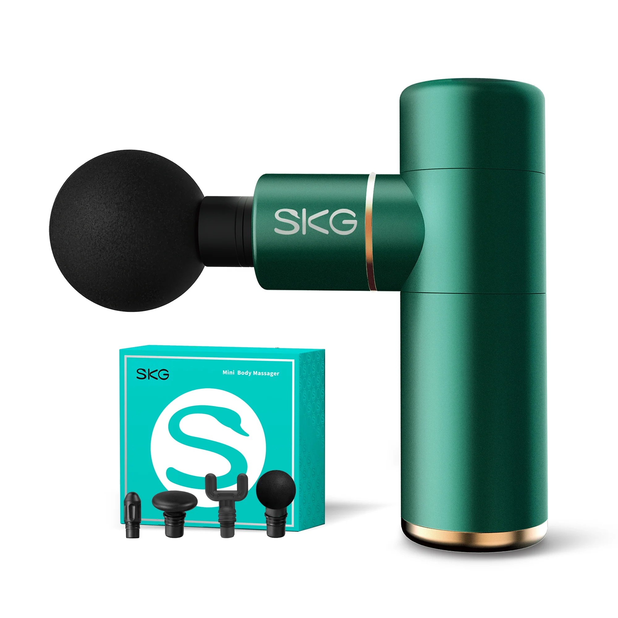 SKG F3-EN Body Massager Green, Electric Muscle Relaxation Massager, Portable Deep Tissue Therapy Device