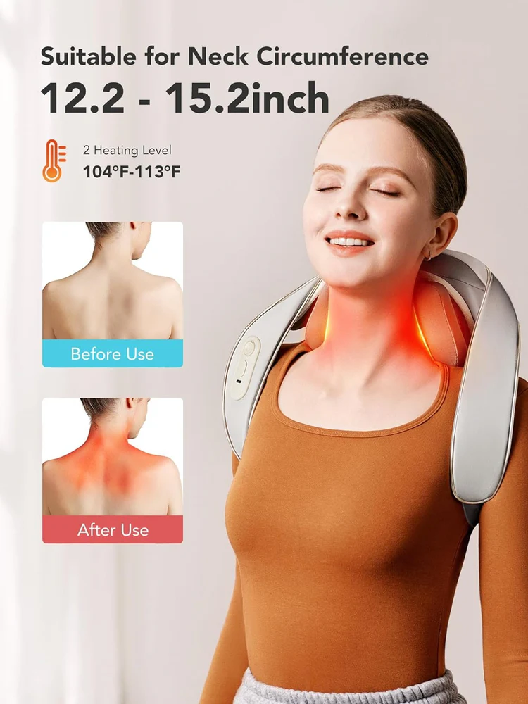 SKG H5 Mini Neck & Shoulder Massager, Portable Electric Neck Therapy Device, Deep Tissue Relaxation - Image 2