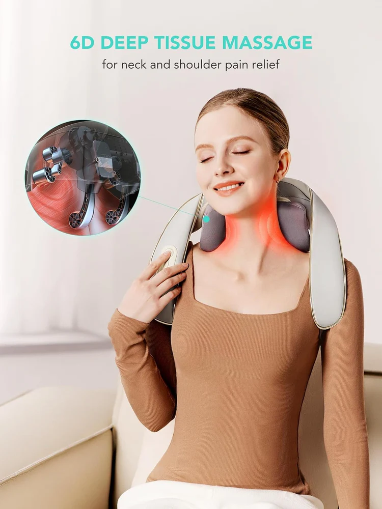 SKG H5 Mini Neck & Shoulder Massager, Portable Electric Neck Therapy Device, Deep Tissue Relaxation - Image 4