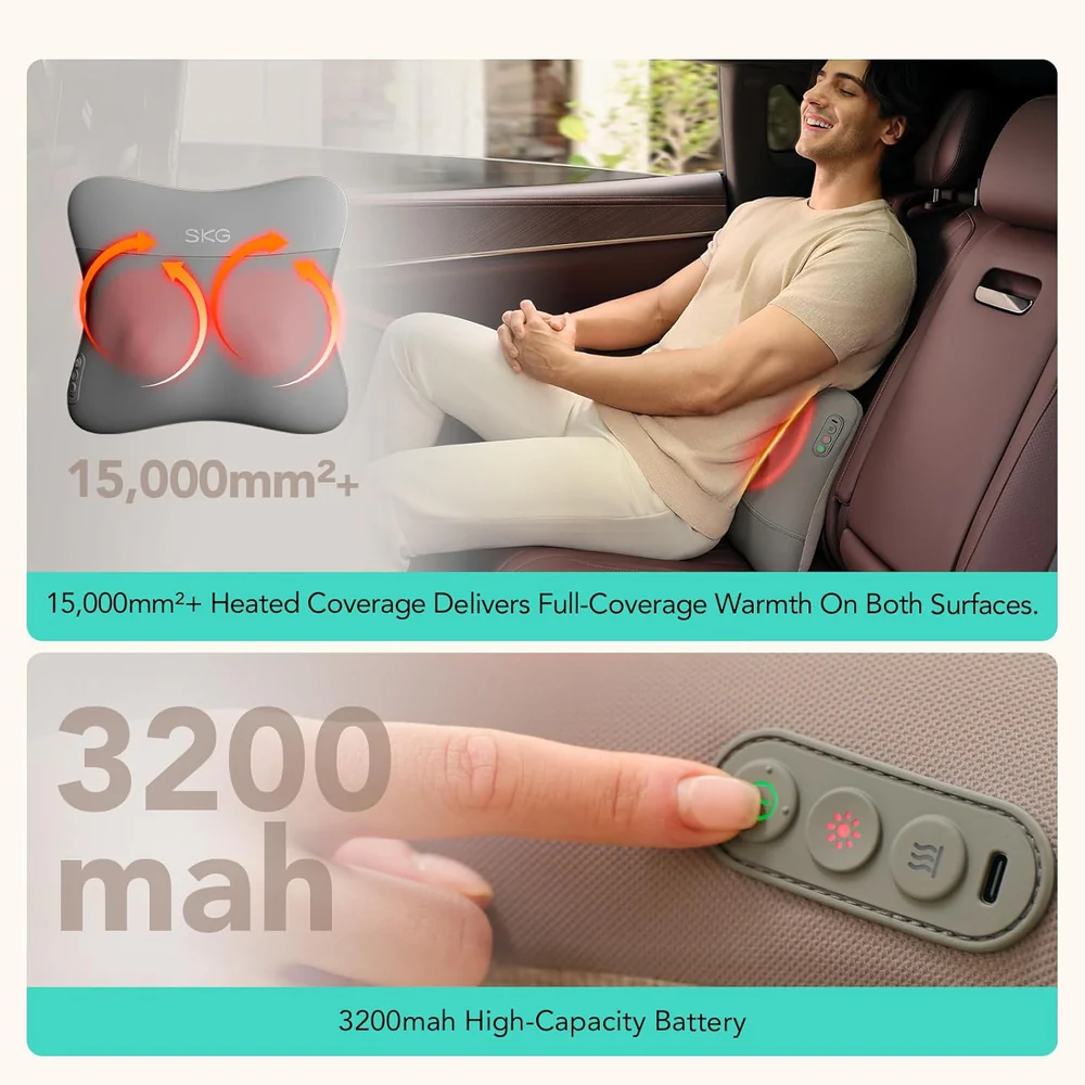 SKG VS500 Waist Massager, Smart Heating Waist Support, Electric Muscle Relaxation Therapy Device - Image 4