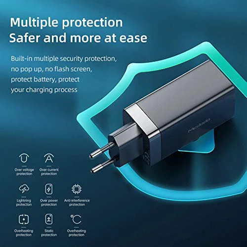 Smartix 65W Smart GaN Wall Power Adapter With 18W QC Black - Image 3