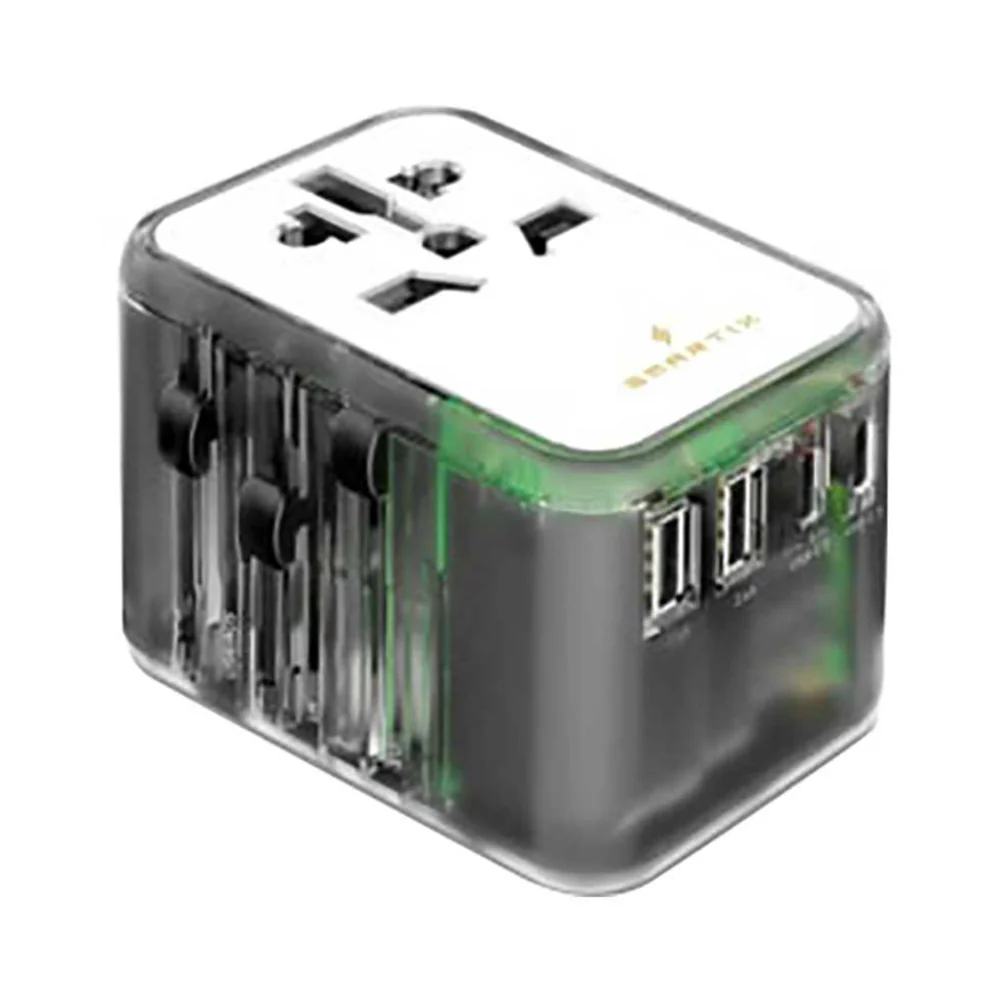 Smartix Premium GaN 65W International Travel Adaptor Transparent - Image 2