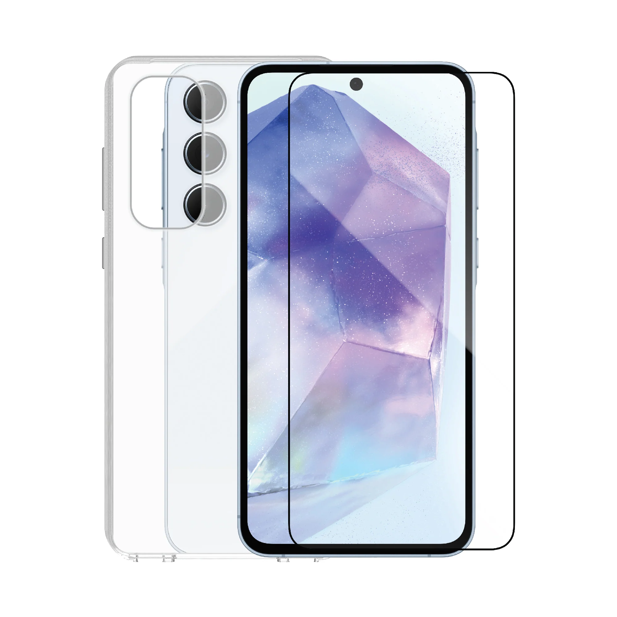 Smartix Clear Case with Screen Protector Samsung Galaxy A55 IGBA55 - Image 2