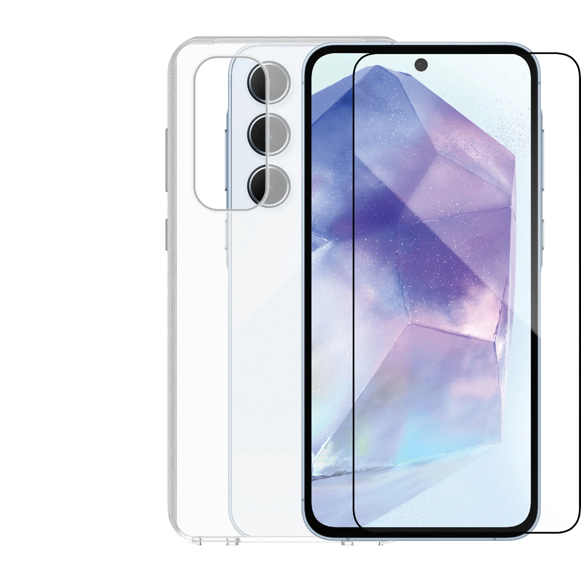 Smartix Clear Case with Screen Protector Samsung Galaxy A55 IGBA55 - Image 3