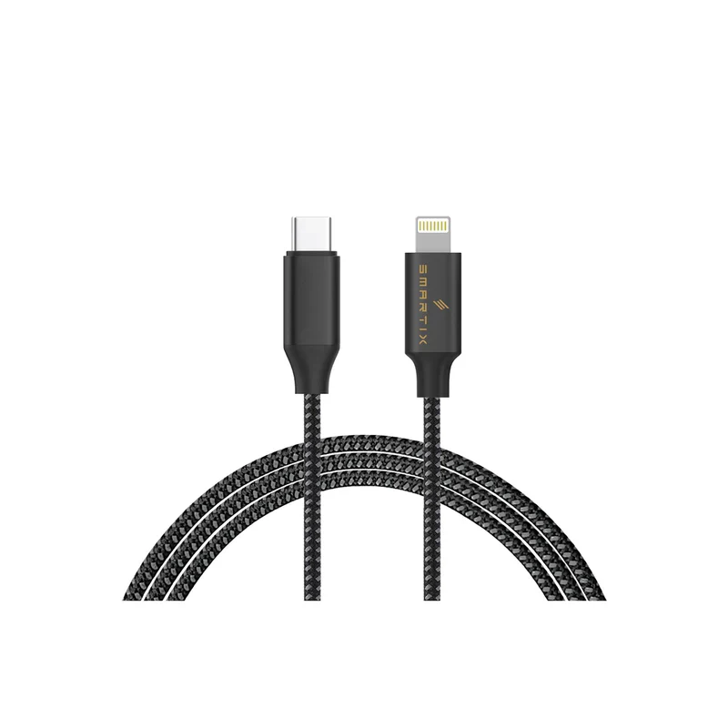 Smartix Iconnect Usb-C Or Usb-A To Lighting Cable Fast Charging Cable 1.5M Black