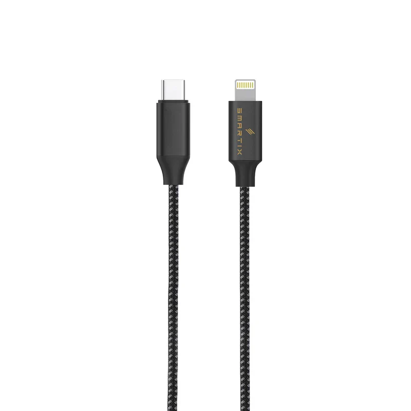 Smartix Iconnect Usb-C Or Usb-A To Lighting Cable Fast Charging Cable 1.5M Black - Image 2