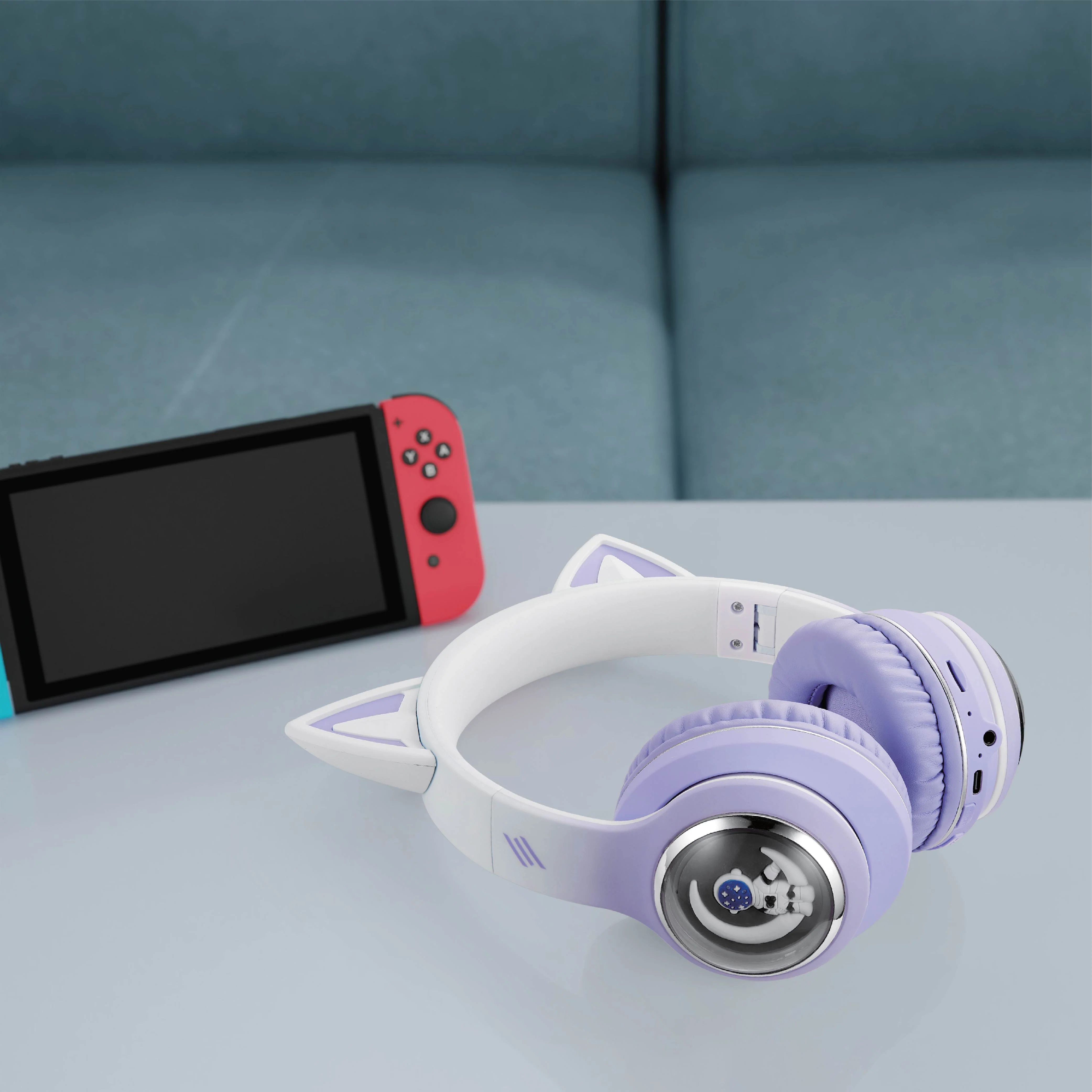 Smartix Immerse-X Junior Wireless Kids Headphone, Foldable Design, HD Voice Hands-Free Calling, Kids Safe Audio Technology, Girls - Image 3