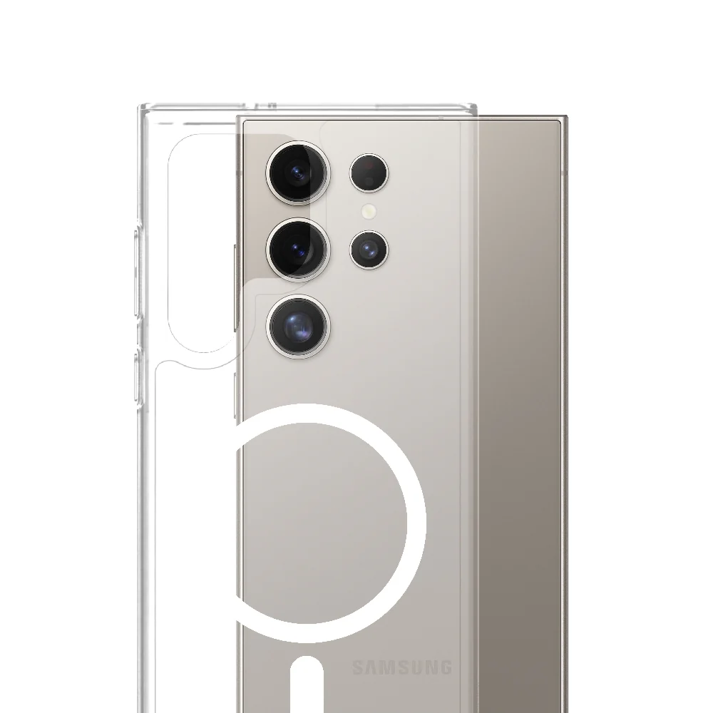 Smartix Premium Magsafe Case Cover Clear for Samsung Galaxy S24 Ultra - Image 3