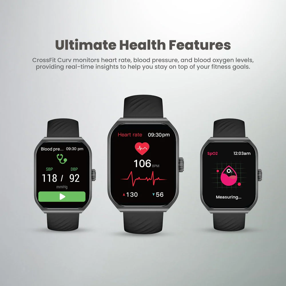 Smartix Premium CrossFit Curve Smartwatch Silver - Image 5