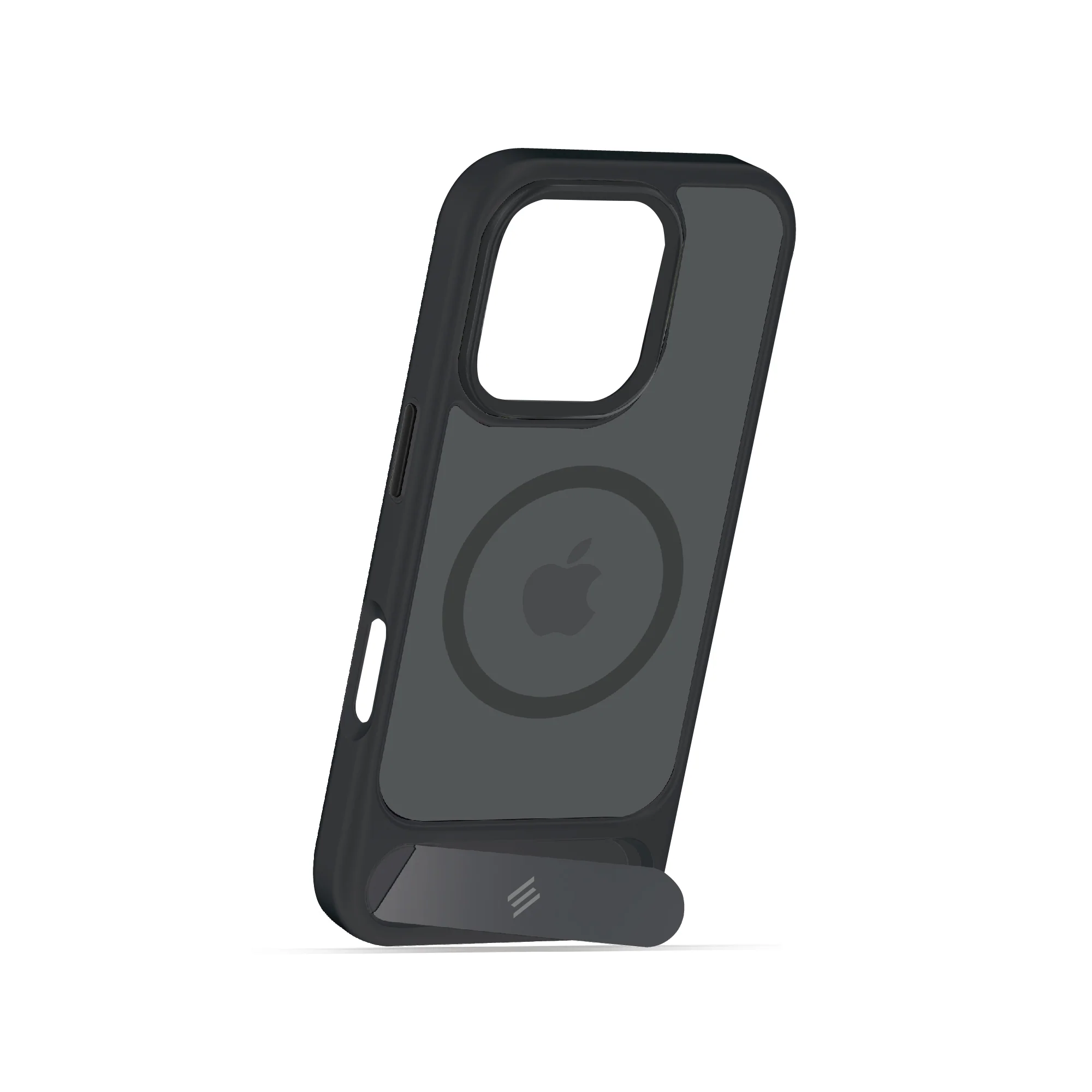 Smartix Premium Designer Stand Case for iPhone 16 Pro, Black - Image 3