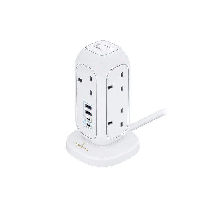 Smartix Premium Multi-Device Charging Tower PowerHub MINI White, SM1BCPTM
