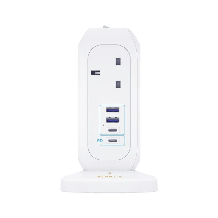 Smartix Premium Multi-Device Charging Tower PowerHub MINI White, SM1BCPTM - Image 2