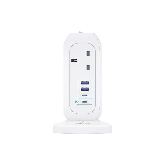 Smartix Premium Multi-Device Charging Tower PowerHub MINI White, SM1BCPTM - Image 3