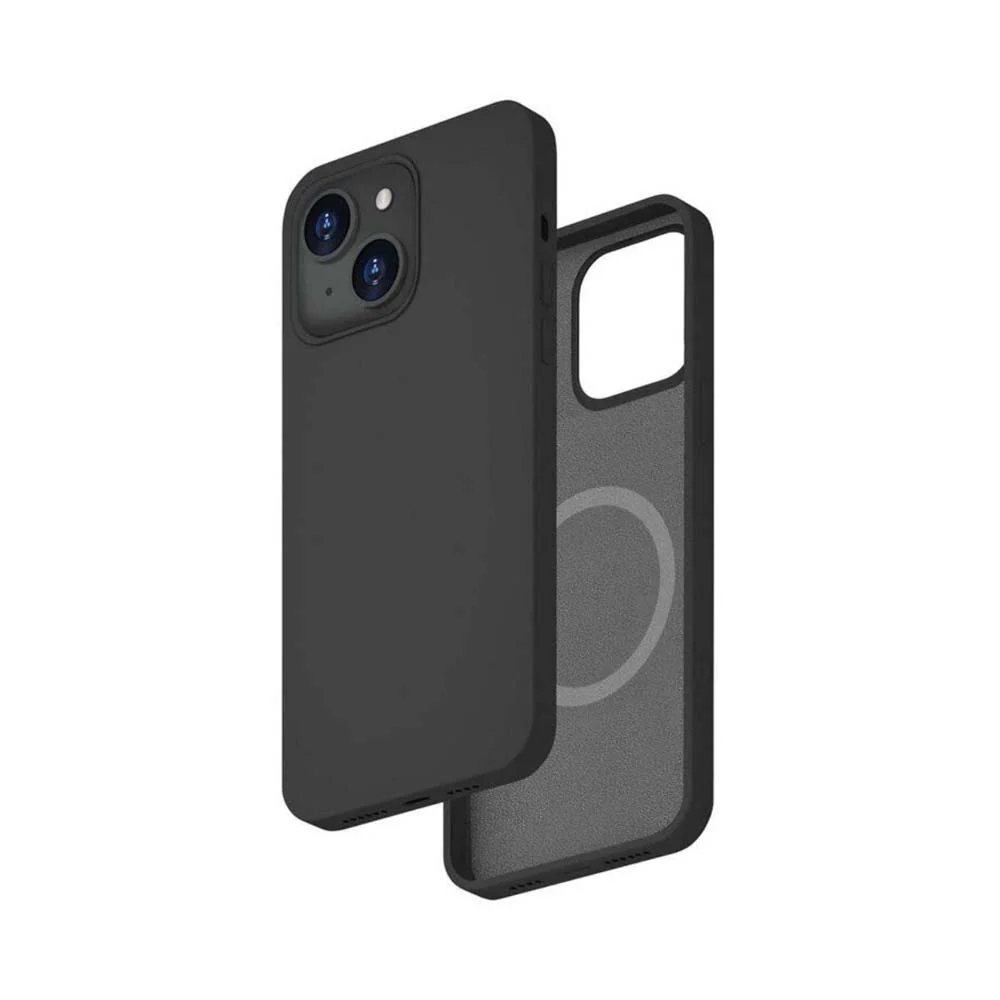 Smartix Premium Silicone Magnetic Case for iPhone 15 Black - Image 2