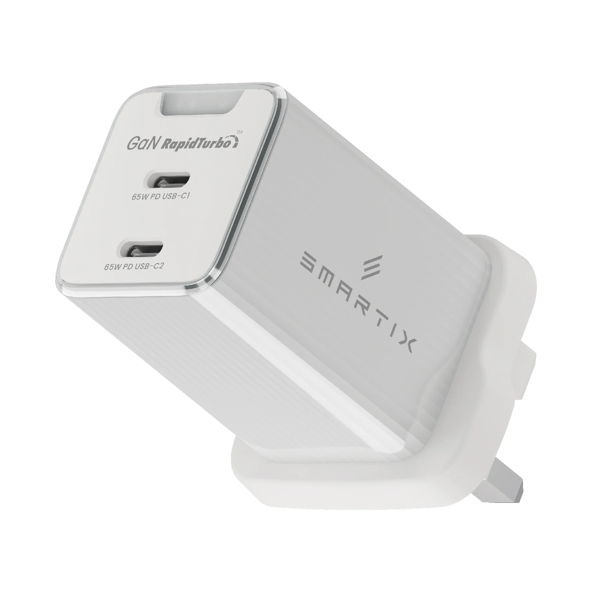 Smartix SXWA65WTE Compact UK Wall Adaptor 65W GaN White - Image 5