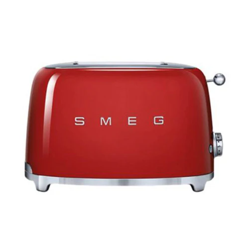 Smeg Tsf01RdUK, 50'S Retro Style 2 Slice Toaster,6 Browning Levels,2 Extra Wide Bread Slots, Defrost And Reheat Functions, Removable Crumb Tray- Red - Image 2