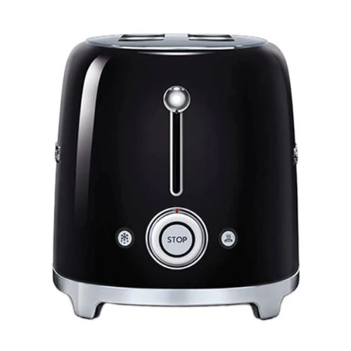 Smeg Tsf02BlUK, 50'S Retro Style 4 Slice Toaster,6 Browning Levels,2 Extra Wide Bread Slots, Defrost And Reheat Functions, Removable Crumb Tray, Black - Image 3