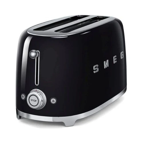 Smeg Tsf02BlUK, 50'S Retro Style 4 Slice Toaster,6 Browning Levels,2 Extra Wide Bread Slots, Defrost And Reheat Functions, Removable Crumb Tray, Black - Image 5