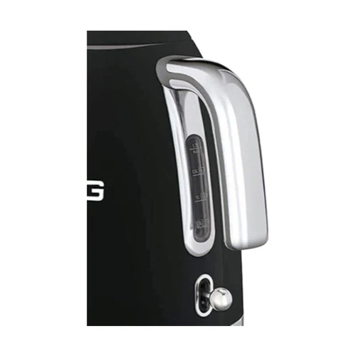Smeg KLF03BLUK, 50's Retro Style Kettle, 1.7 L Capacity with Water Level Indicator, 360 Swivel Base, Anti-Slip Feet, Soft Opening Lid, Stainless Steel, Black - Image 4
