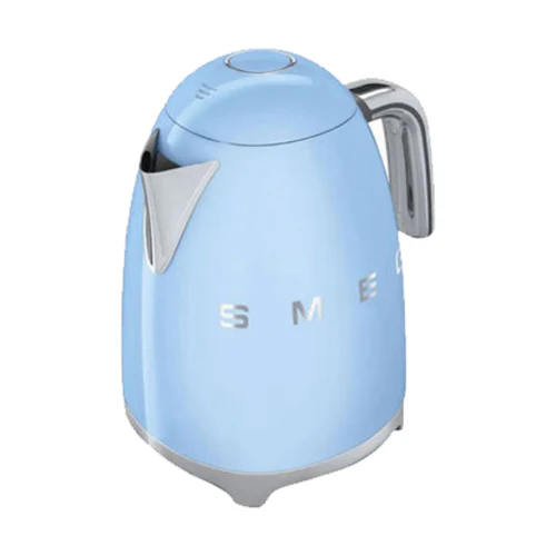 Smeg Klf03Pbuk, 50'S Retro Style Kettle, 1.7 L Capacity With Water Level Indicator, 360 Swivel Base, Anti-Slip Feet, Soft Opening Lid, Stainless Steel, Pastel Blue - Image 3