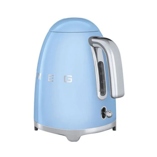 Smeg Klf03Pbuk, 50'S Retro Style Kettle, 1.7 L Capacity With Water Level Indicator, 360 Swivel Base, Anti-Slip Feet, Soft Opening Lid, Stainless Steel, Pastel Blue - Image 6
