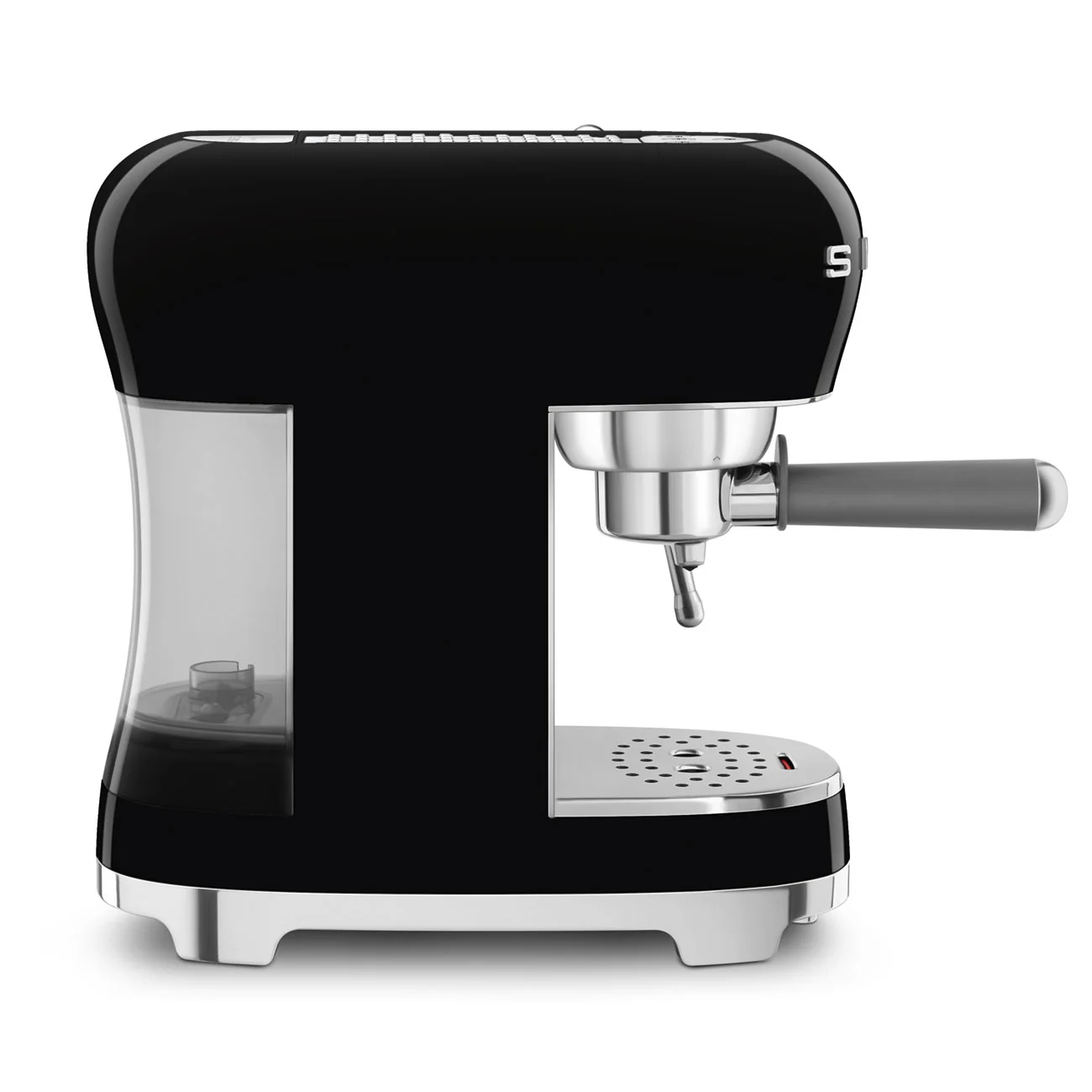 Smeg 50's Style Espresso Coffee Machine with Pump, Stainless Steel filter holder, Metal Steam Lever, Thermoblock Heating system, 15 Bar Pressure, Removable Drip tray with water indicator, Steam option, Stop Flow Function, Black, ECF02BLUK - Image 7