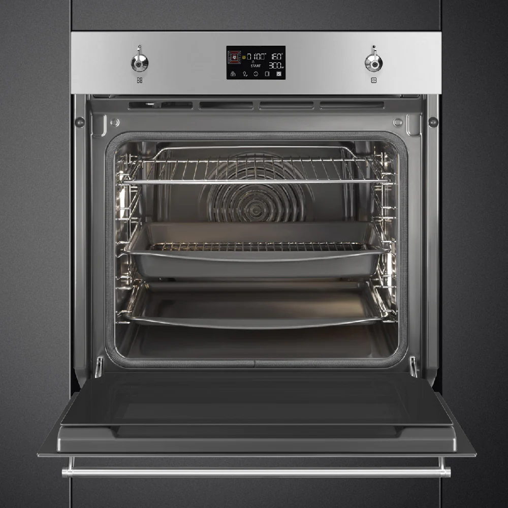 Smeg Classica Electric Single Oven 68L Silver - Image 4