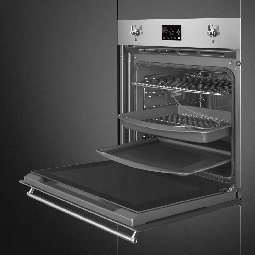 Smeg Classica Electric Single Oven 68L Silver - Image 5