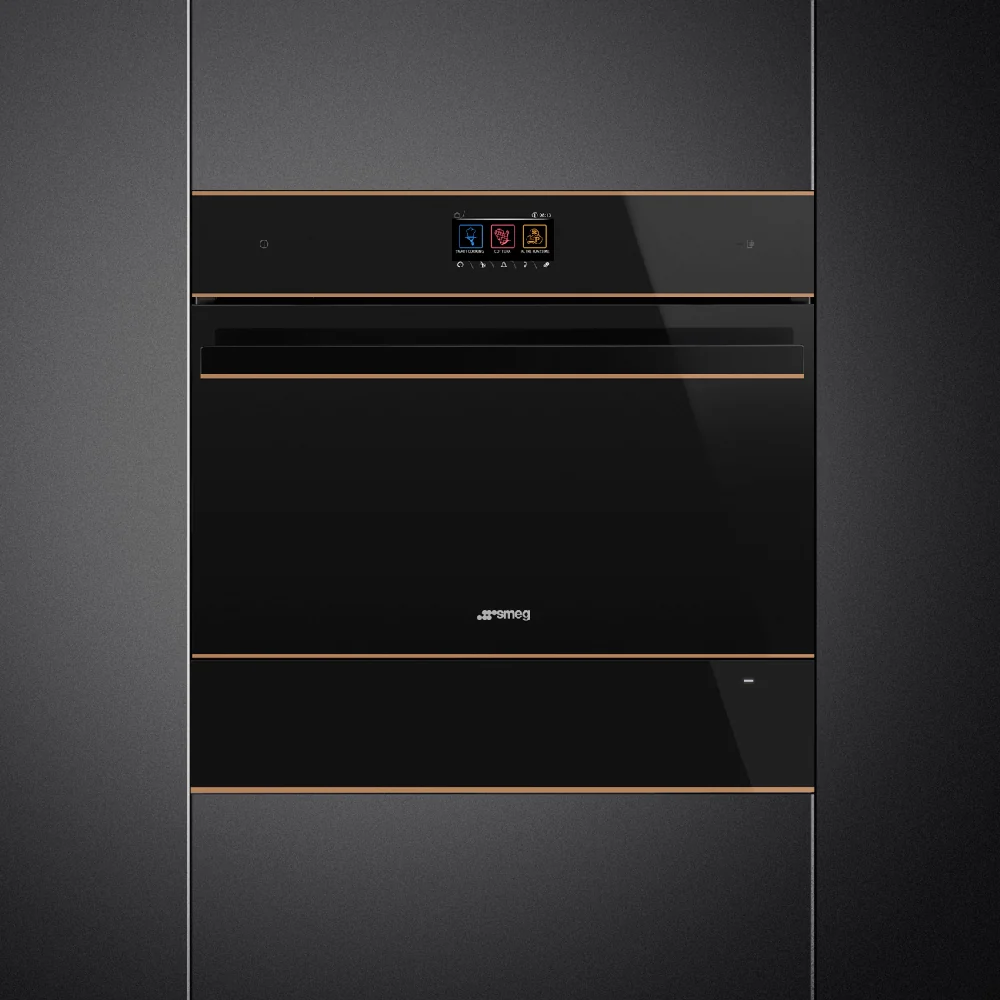 Smeg Dolce Stil Novo Built In Reheat Warming Drawer Black - Image 2