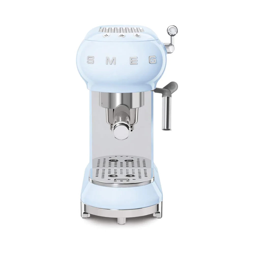 Smeg Traditional Pump Espresso Coffee Machine 1000ml Pastel Blue - Image 2