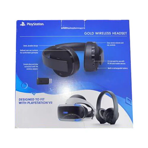 Sony PS4 Gold Wireless Over-Ear Gaming Headphone With Fornite Voucher Black - Image 2
