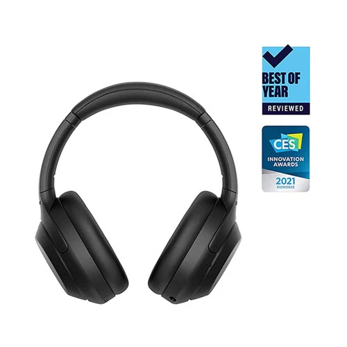Sony Wireless Noise Cancelling Over-Ear Headphones Black - Image 2