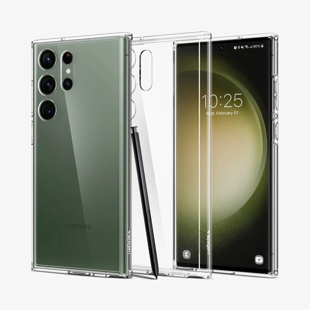 Spigen Ultra Hybrid Case for Samsung Galaxy S23 Ultra Clear - Image 2