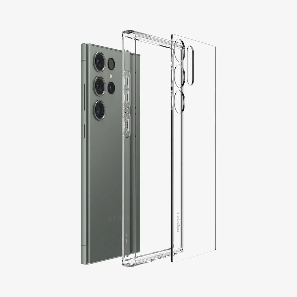 Spigen Ultra Hybrid Case for Samsung Galaxy S23 Ultra Clear - Image 3