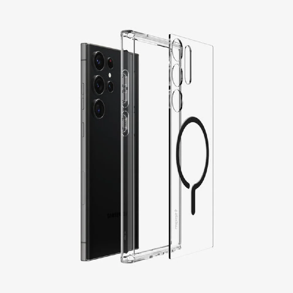 Spigen Ultra Hybrid Metal Ring MagFit for Samsung Galaxy S23 Ultra Black - Image 4