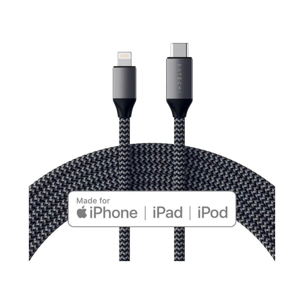 Satechi USB-C to Lightning Charging Cable 1.8M Grey - Image 7