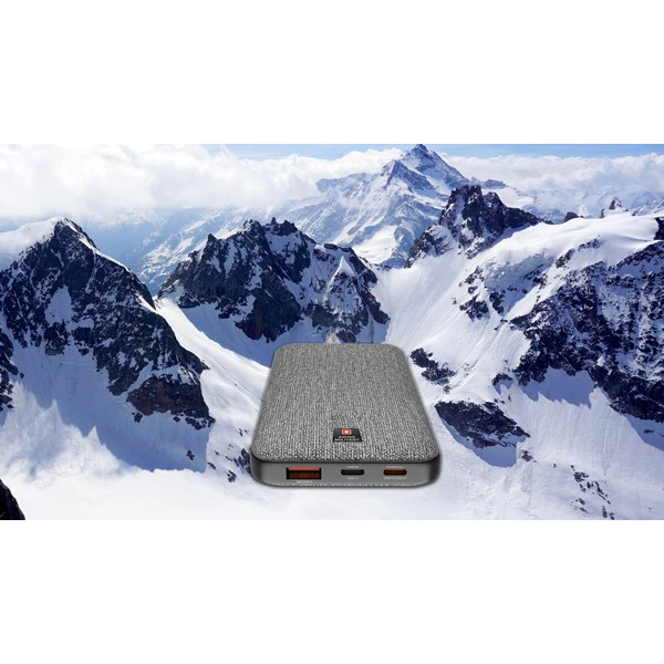 Swiss Military 10000mAh Power Bank 20W Fast Charging – Gray - Image 2