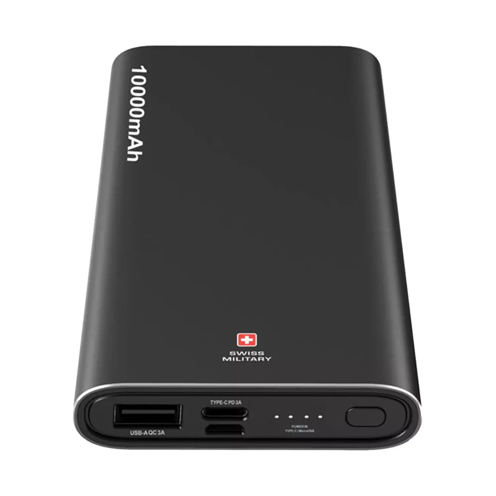 Swiss Military 10000mAh Power Bank Black - Image 2