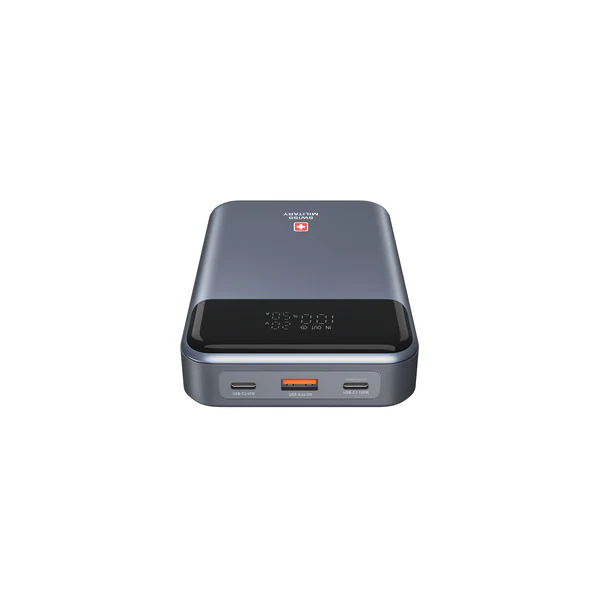 Swiss Military 20000mAh Power Bank 140W Fast Charging – Gray