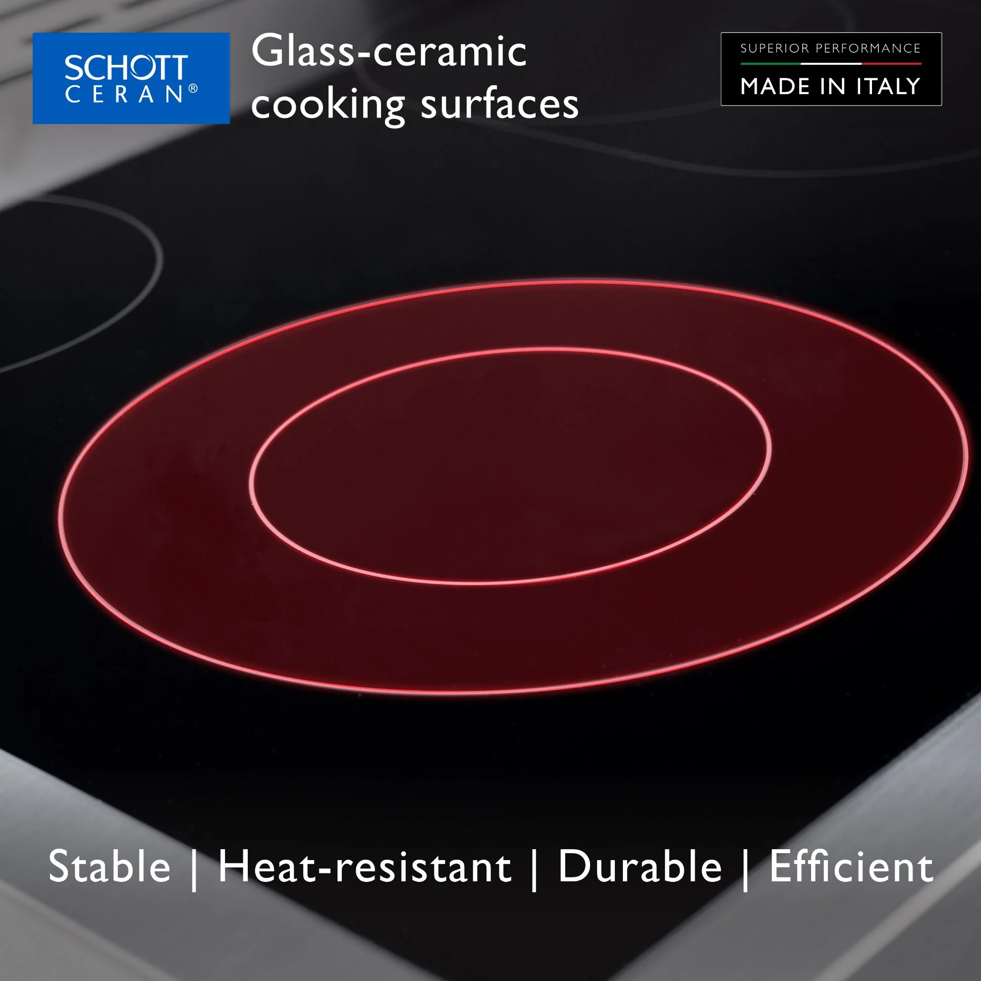 Tecnogas Superiore Ceramic Cooker 67 Litre, Schott Ceran Ceramic, Full Safety, Easy-Clean Oven, Electric oven, Silver, N2X66EVTC - Image 4
