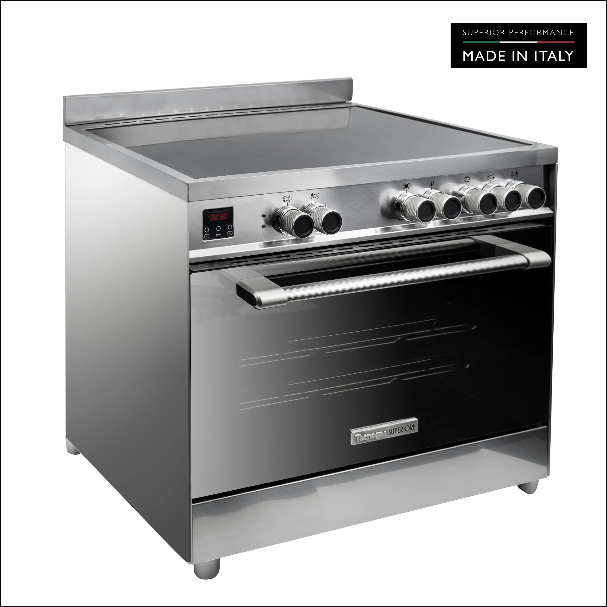 Tecnogas Superiore Cooker 133 Litre, Schott Ceran Ceramic, Full Safety, Easy-Clean Oven, Electric oven, Silver, N1X96EVTC - Image 3