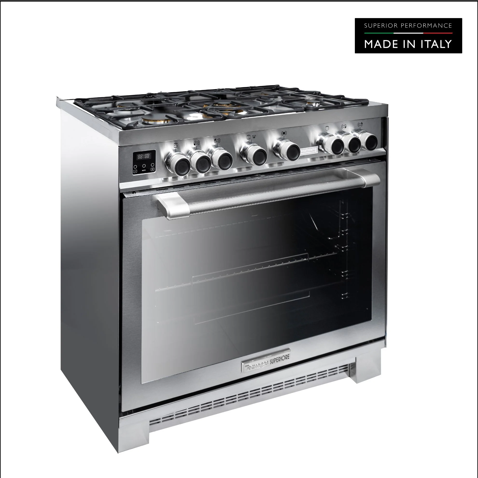 Tecnogas Superiore Cooker 170 Litre, Sabaf Burner, Full Safety, Easy-Clean Oven, Gas oven, Silver, NG170X96G5VC - Image 3