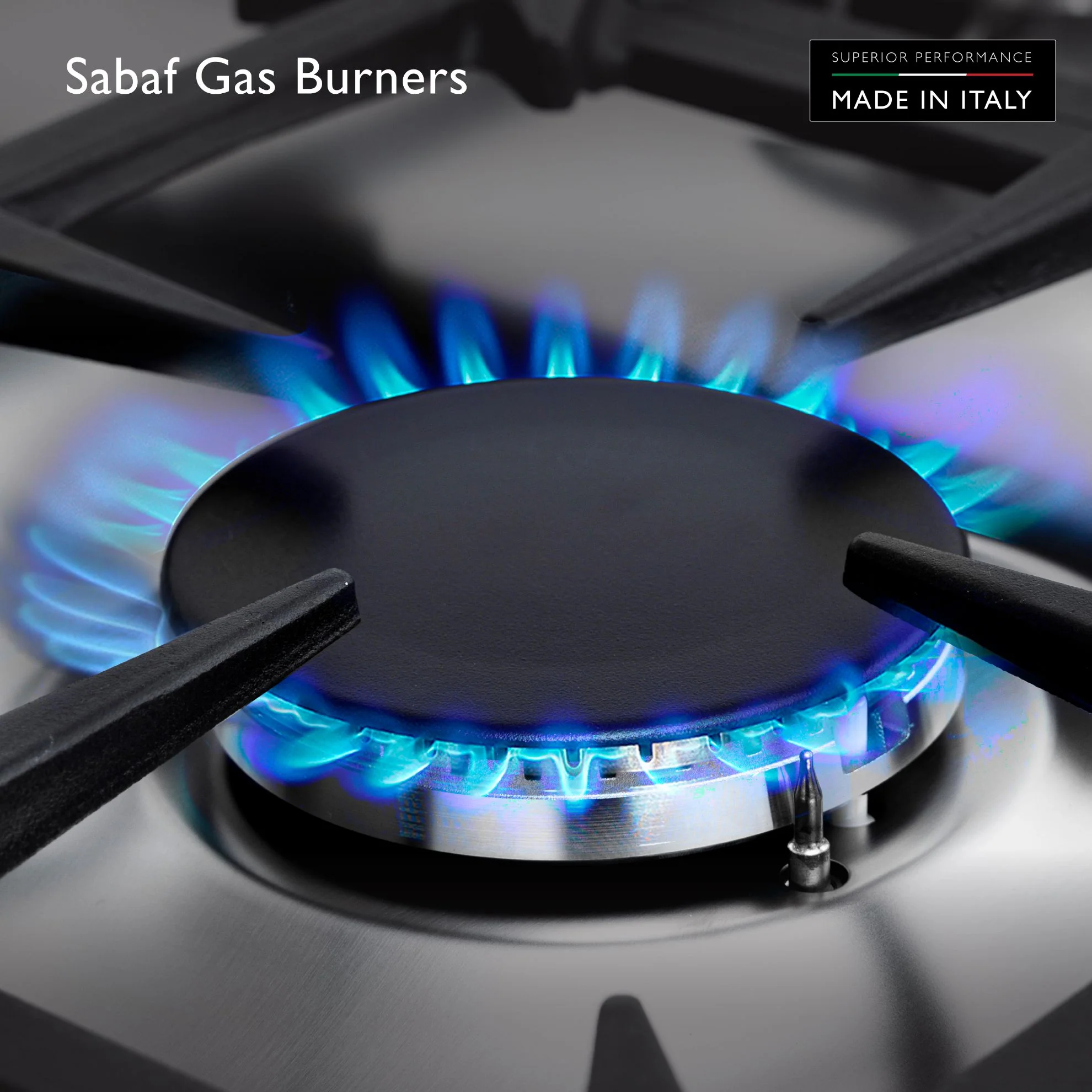 Tecnogas Superiore Cooker 170 Litre, Sabaf Burner, Full Safety, Easy-Clean Oven, Gas oven, Silver, NG170X96G5VC - Image 4